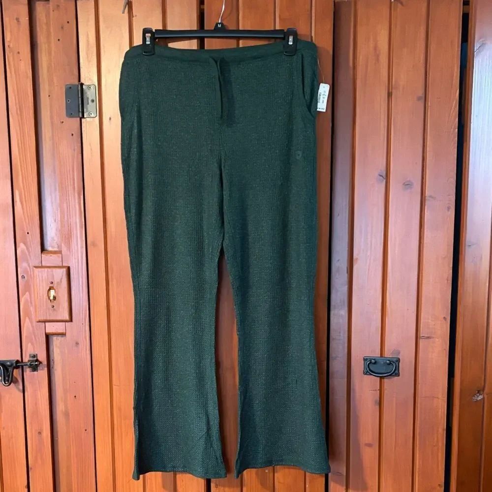 Aeropostale Forest Green Knitwear waffle pants size XL. RS